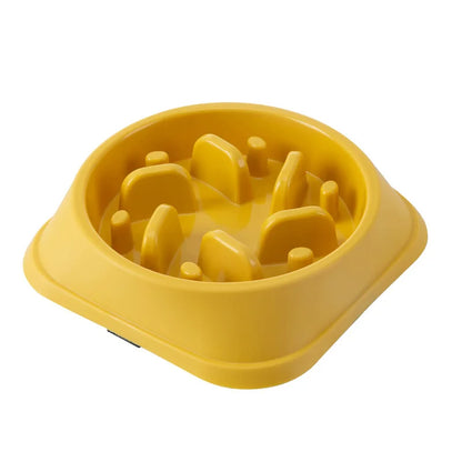 Slow Feeder Dog Bowl - Puzzle Bowl for Wet & Dry Food