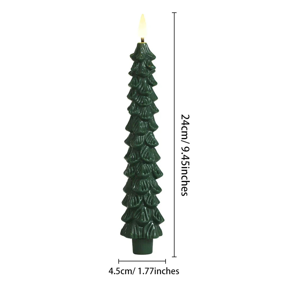 Flameless Christmas Tree Candles - LED Christmas Candles