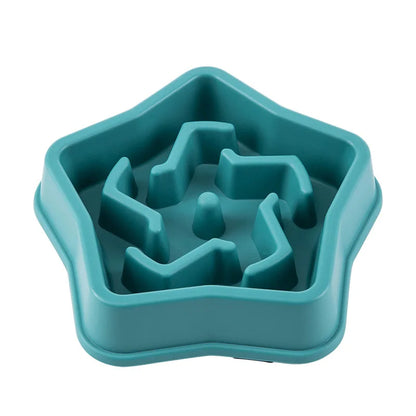 Slow Feeder Dog Bowl - Puzzle Bowl for Wet & Dry Food