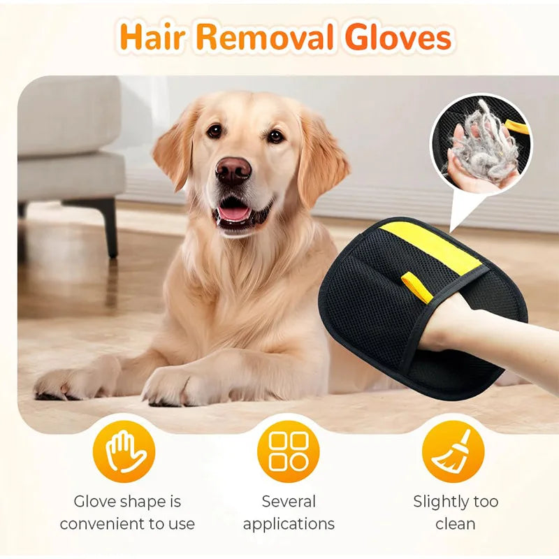 Pet Hair Remover Glove -  Electrostatic Hair Removal Glove for Effortless Pet Hair Removal