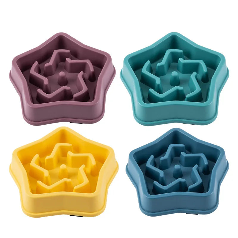 Slow Feeder Dog Bowl - Puzzle Bowl for Wet & Dry Food