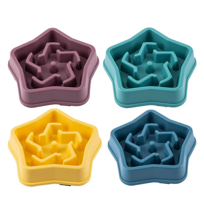 Slow Feeder Dog Bowl - Puzzle Bowl for Wet & Dry Food
