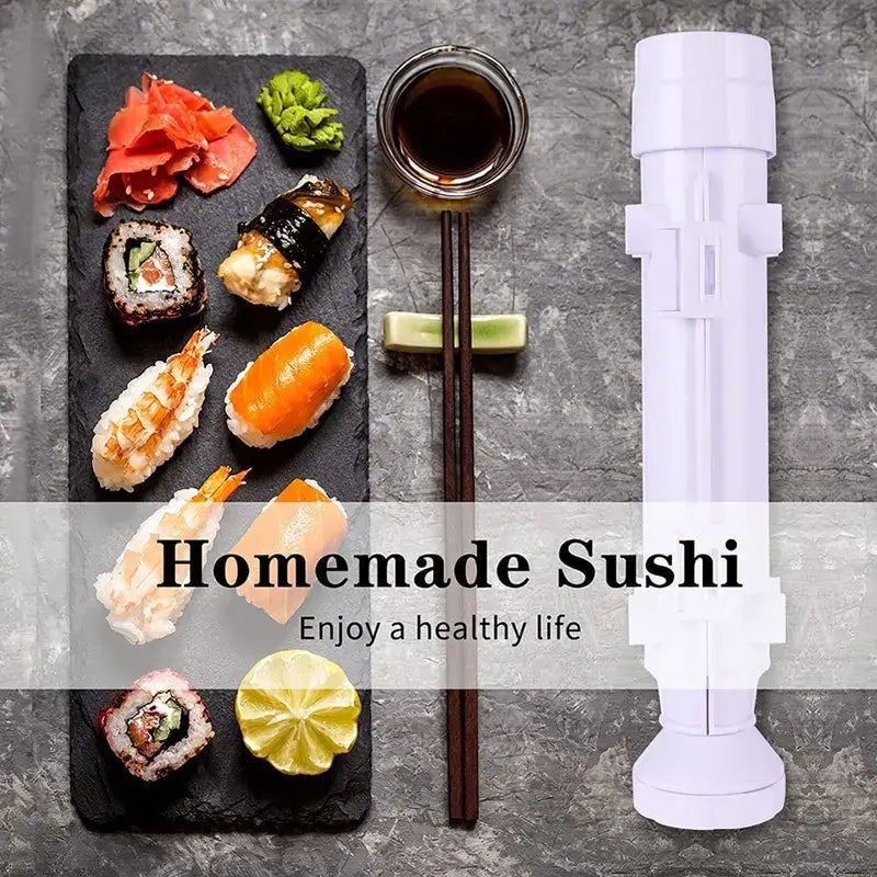 SushiQuik | Sushi Making Kit | BEST Sushi Kit for Beginners and Kids | FULL  Kit Includes Rice Spreading Training Frame | Sushi Rolling Kit | Sushi Mat