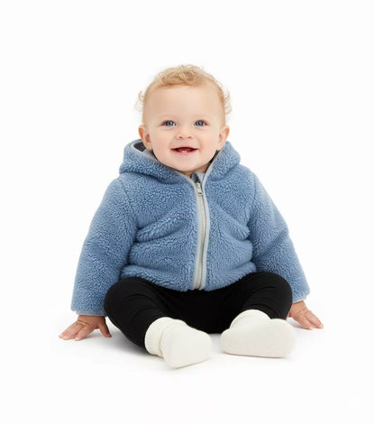 Infant Winter Jacket with Bear Ears - Cozy Baby Jacket for 0-2 Years