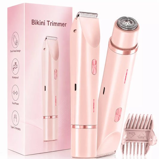 Best Bikini trimmer, 2-in-1- dual head women's electric razor