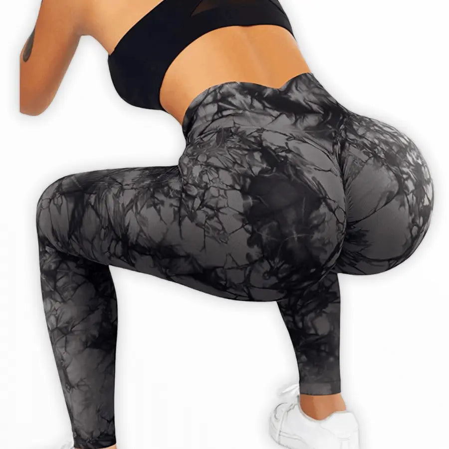 Camouflage High-Waisted Scrunch Butt Leggings • Value Yoga