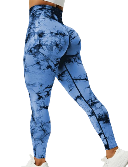 Scrunch Butt Leggings, Bum Enhancing Leggings - Tie Dye Scrunch Leggings