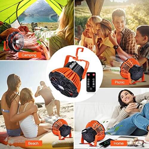 Multi-Functional Camping Fan for Tents