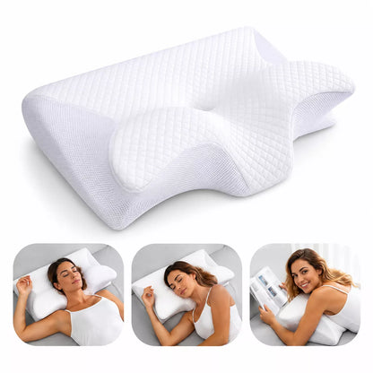 Cervical Neck Pillow - Orthopedic Memory Foam Pillow for Neck Pain Relief