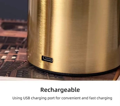 Close-up showing the rechargeable USB-C charging port 