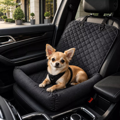 Dog Car Seat Bed –  Travel Booster for Small Dogs