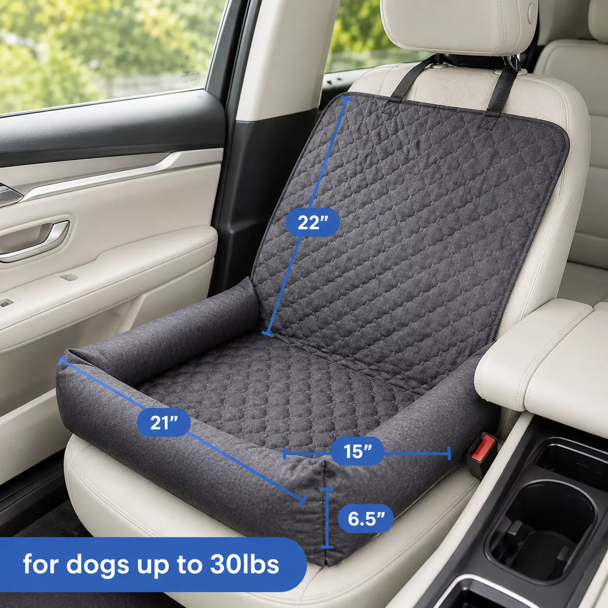 Dog Car Seat Bed –  Travel Booster for Small Dogs