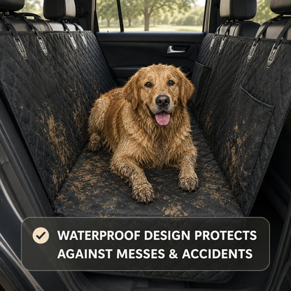 Hard Bottom Dog Car Seat Cover - Waterproof Dog Seat Protector For Cars