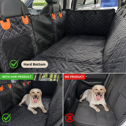 Hard Bottom Dog Car Seat Cover - Waterproof Dog Seat Protector For Cars
