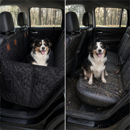 Hard Bottom Dog Car Seat Cover - Waterproof Dog Seat Protector For Cars