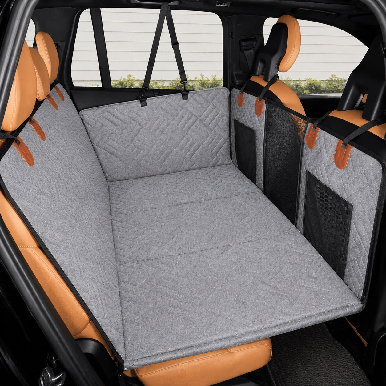 Hard Bottom Dog Car Seat Cover - Waterproof Dog Seat Protector For Cars