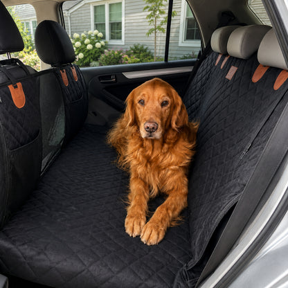 Hard Bottom Dog Car Seat Cover - Waterproof Dog Seat Protector For Cars