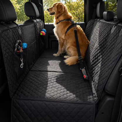 Hard Bottom Dog Car Seat Cover - Waterproof Dog Seat Protector For Cars