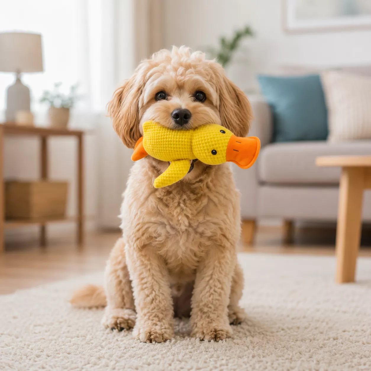 Duck Toy for Dogs - Quacking Plush Duck Dog Toy
