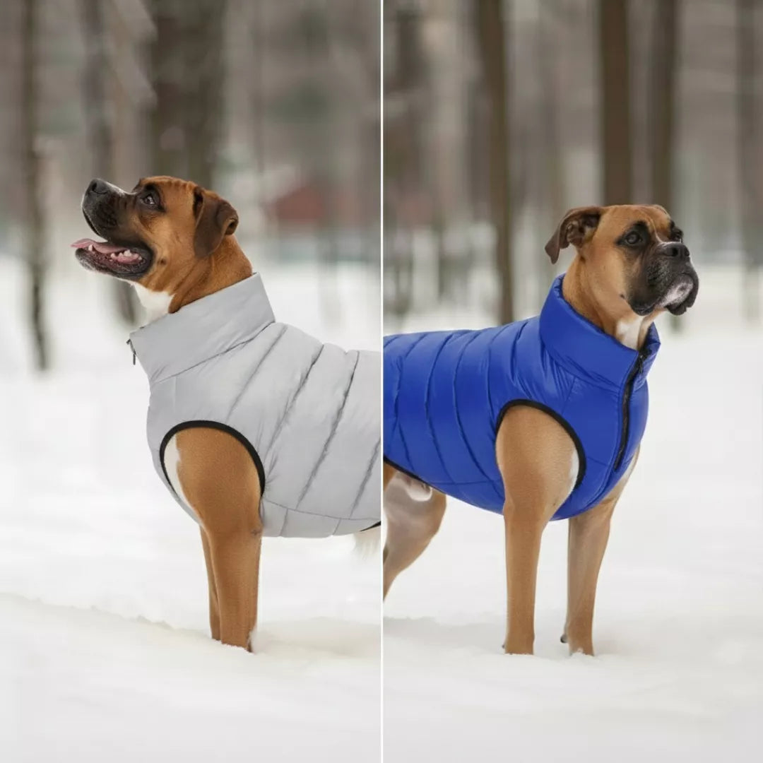 Dog Puffer Jacket Waterproof 3-Layered Dog Winter Coat