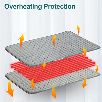 Electric Heating Pad - Massaging Weighted Heating Pad 30 x 60cm