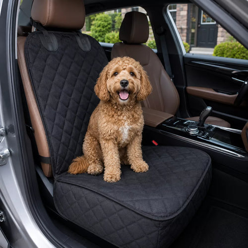 Front Car Seat Cover for Dogs -  Waterproof Car Seat Protector for Dogs