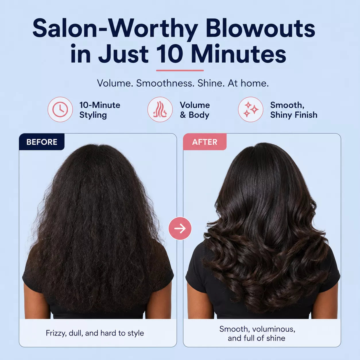 best Infrared Heated Round Brush Ionic Thermal Blowout Brush 