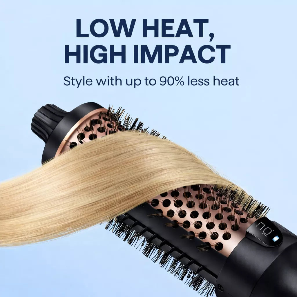 Heated Round Brush - Thermal Blowout Brush for Easy Home Blowouts