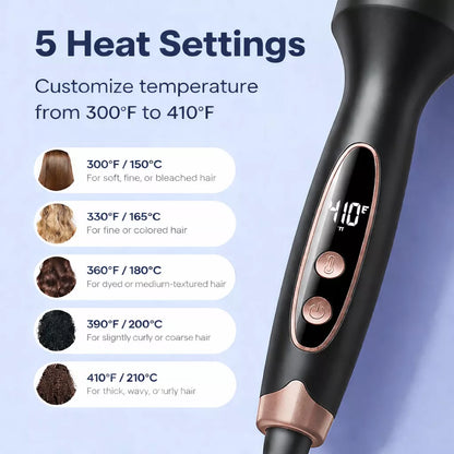 Heated Round Brush - Thermal Blowout Brush for Easy Home Blowouts