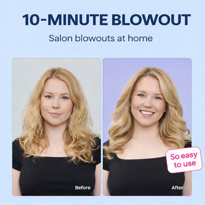 Heated Round Brush - Thermal Blowout Brush for Easy Home Blowouts