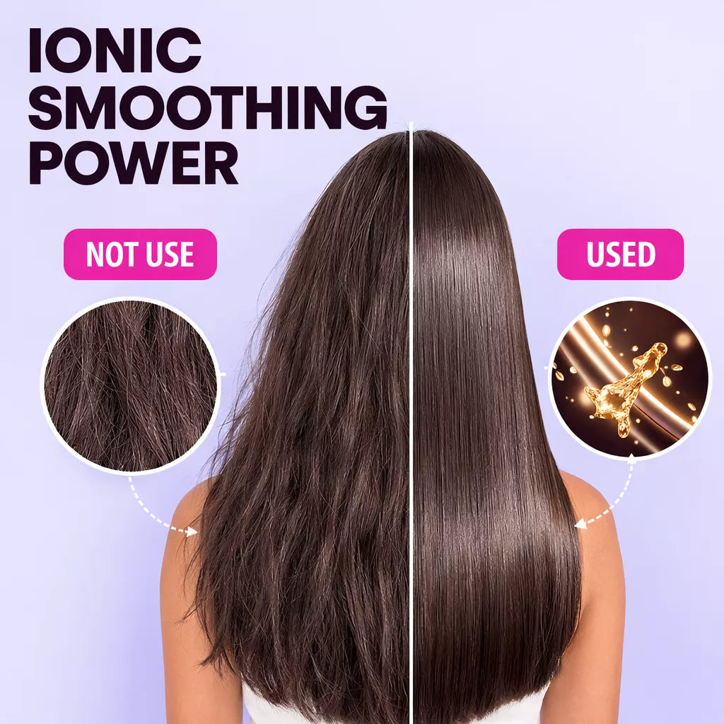 Heated Round Brush - Thermal Blowout Brush for Easy Home Blowouts