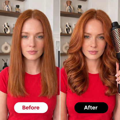 Heated Round Brush - Thermal Blowout Brush for Easy Home Blowouts