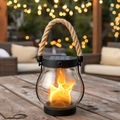 Solar Flame Lantern – Waterproof Flickering LED Outdoor Hanging Light