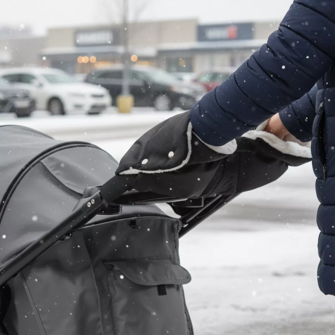 Stay Warm on Walks With a Warm Fleece Stroller Hand Muff