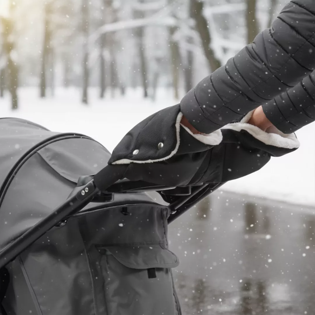 Stay Warm on Walks With a Warm Fleece Stroller Hand Muff