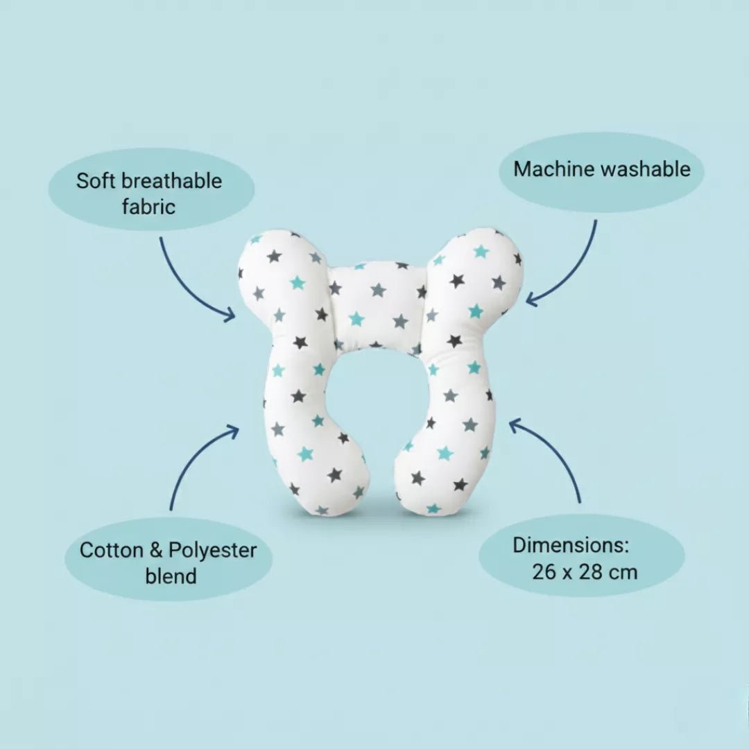 Infant Head Support Pillow for Car Seats & Strollers