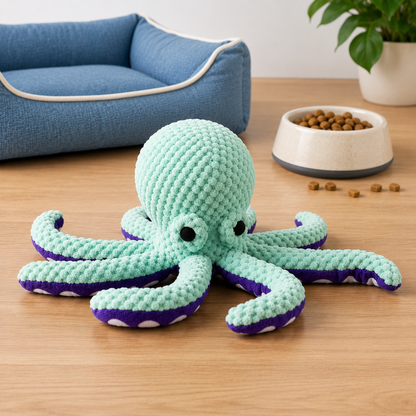 Octopus Dog Toy - Squeaky Octopus Plush Dog Toy
