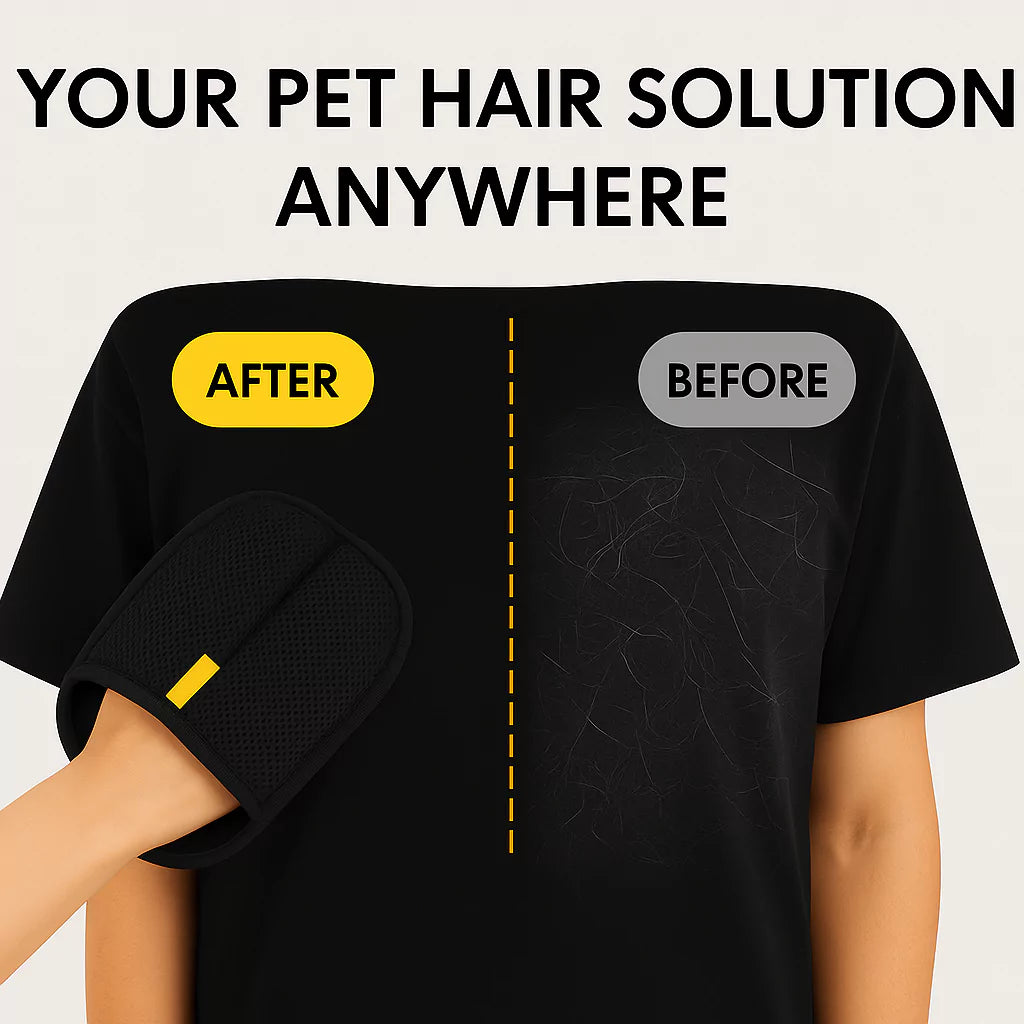 Pet Hair Remover Glove -  Electrostatic Hair Removal Glove for Effortless Pet Hair Removal