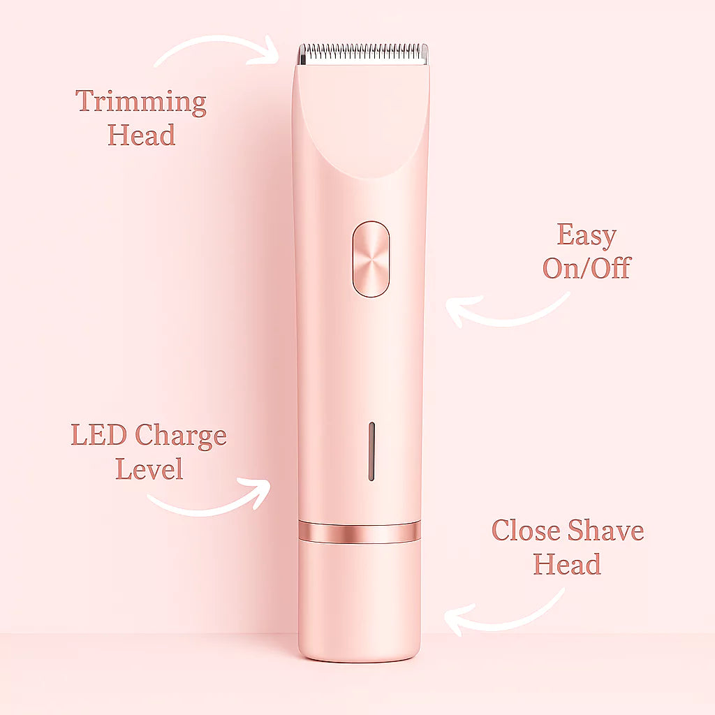 2-in-1 Women's Electric Razor – Silky Smooth Bikini Hair Trimmer, No Irritation