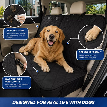 Rear Seat Dog Cover – Waterproof Back Seat Protector for Dogs