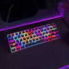 Redragon K617 Fizz 60% Wired RGB Backlit Gaming Keyboard, 61 Keys Compact Mechanical Keyboard - Red Switches