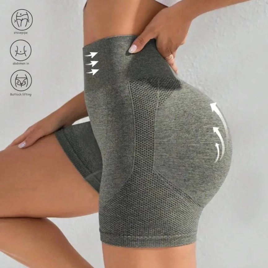 Booty Lifting Shorts, Ladies Yoga Shorts - Seamless Workout Shorts