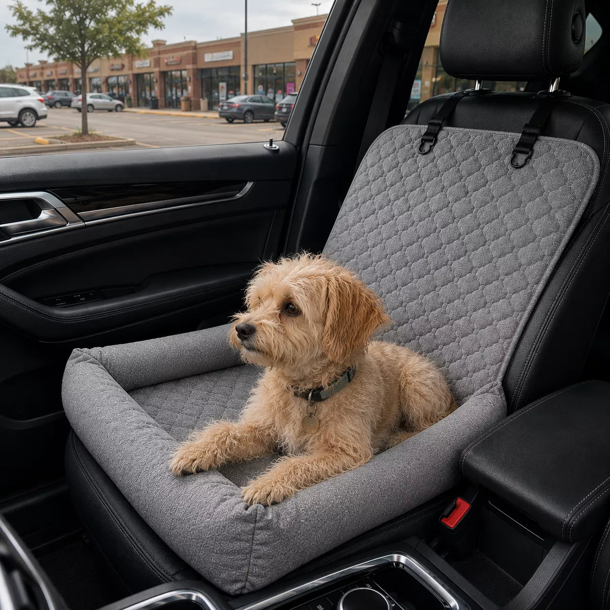 Dog Car Seat Bed –  Travel Booster for Small Dogs
