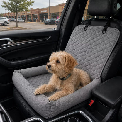 Dog Car Seat Bed –  Travel Booster for Small Dogs