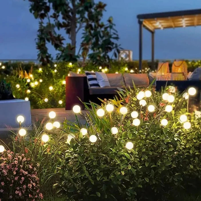 Solar LED Firefly Lights Illuminate the Night