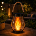 Solar Flame Lantern – Waterproof Flickering LED Outdoor Hanging Light