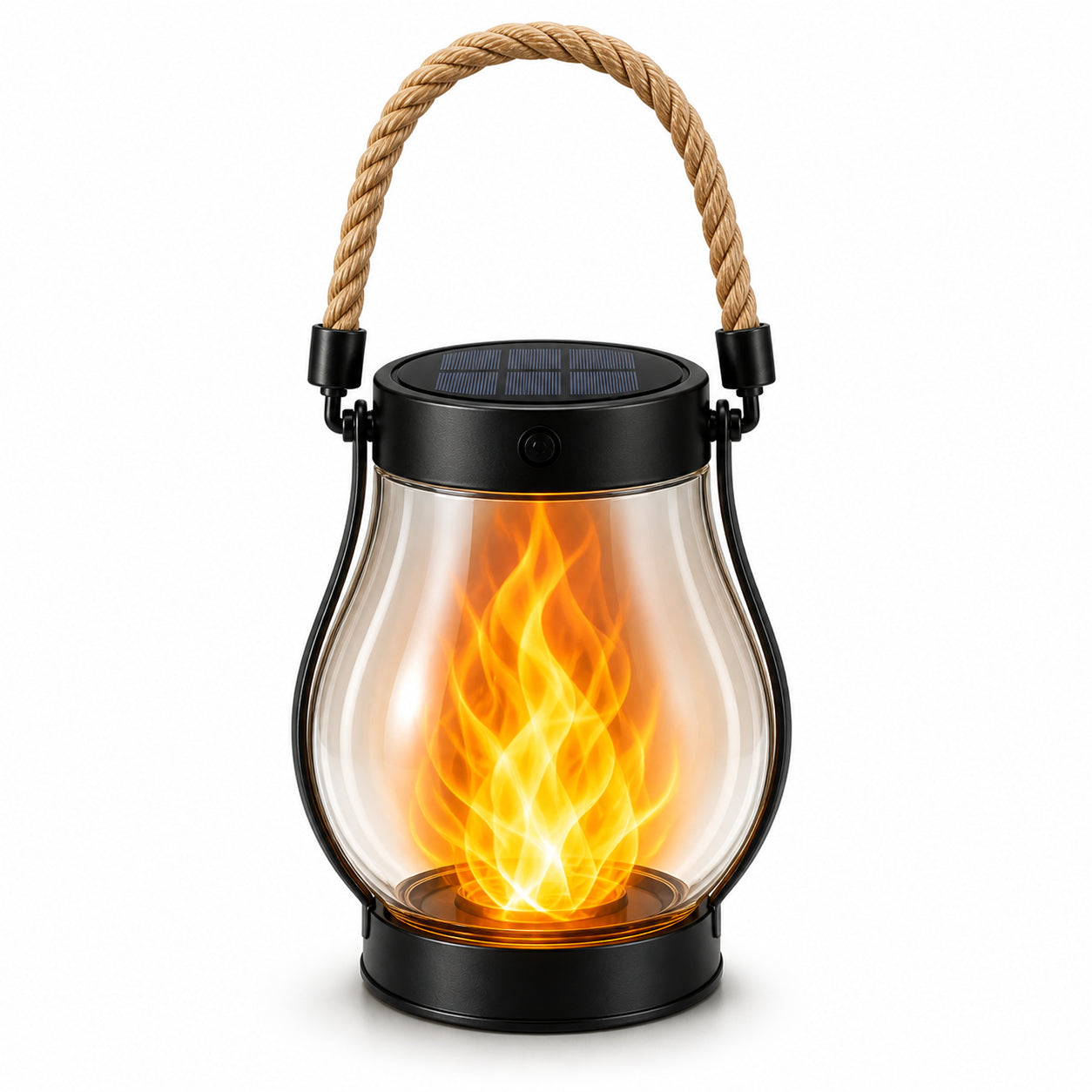 Solar Flame Lantern – Waterproof Flickering LED Outdoor Hanging Light