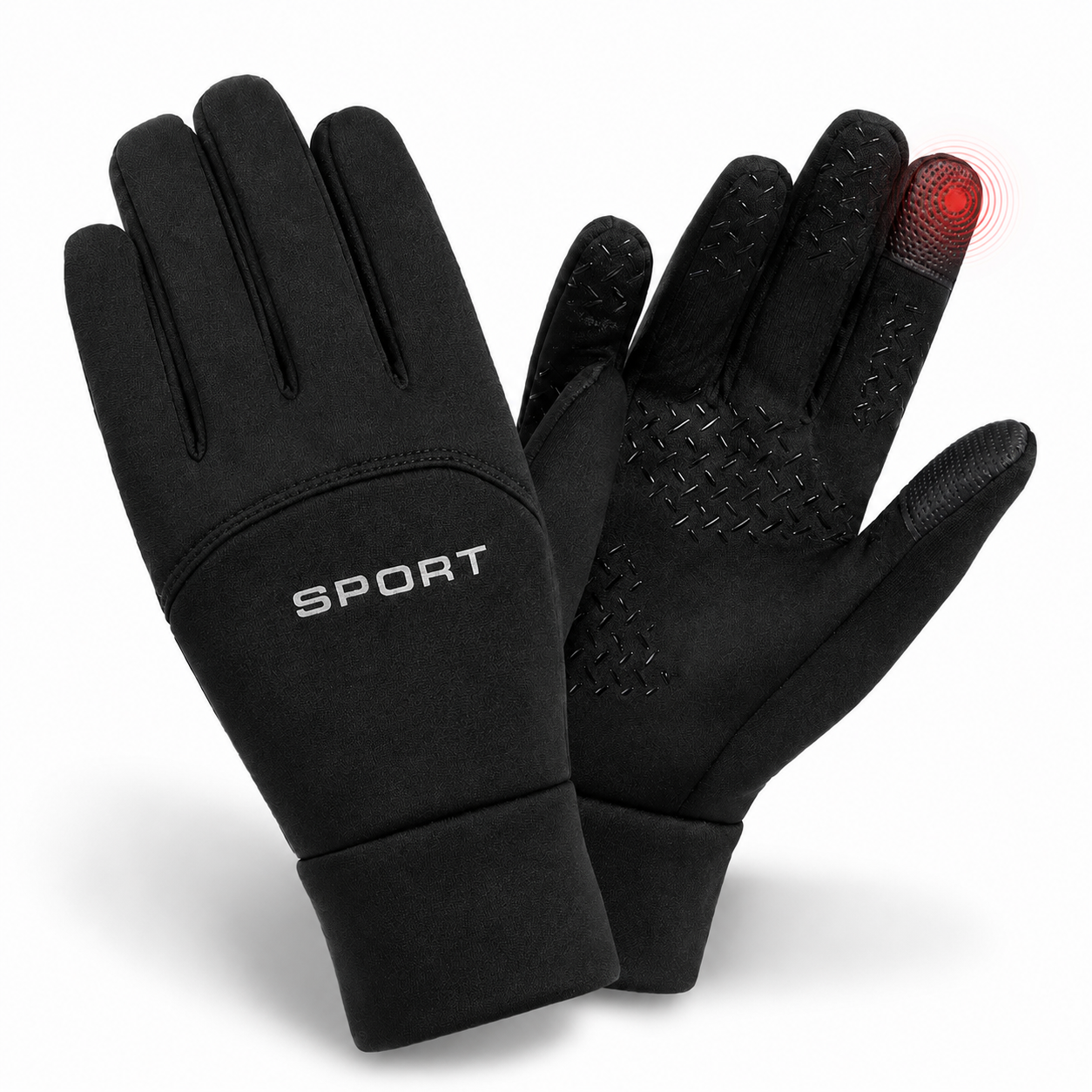 Touchscreen Thermal Gloves – Water Resistant Fleece-Lined Winter Gloves
