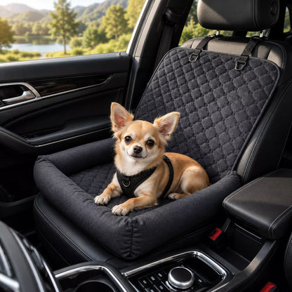 Dog Car Seat Bed –  Travel Booster for Small Dogs