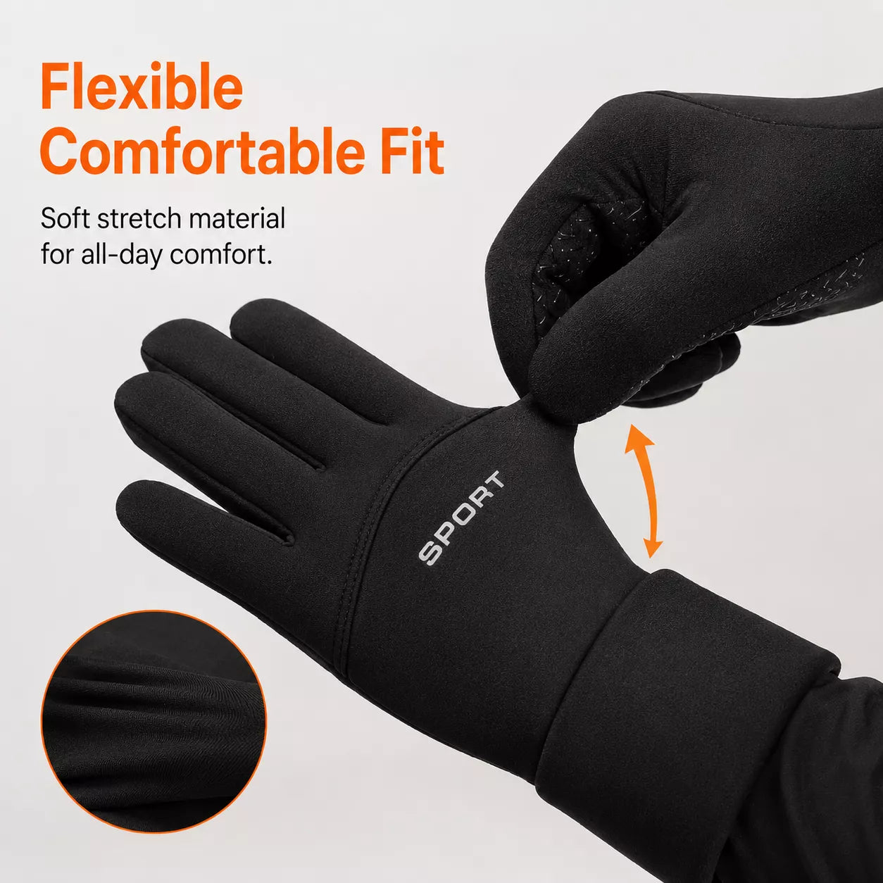 Touchscreen Thermal Gloves – Water Resistant Fleece-Lined Winter Gloves